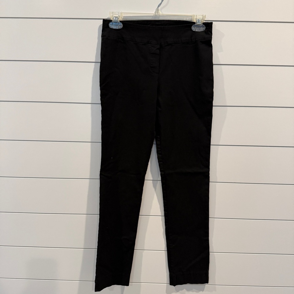 Straight Leg Women's Pants - Black